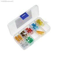 ✹¤◊ 70pcs/lot Car Truck Micro Blade Fuses 5A 7.5A 10A 15A 20A 25A 30A AMP Plastic Box Assortment with Clip