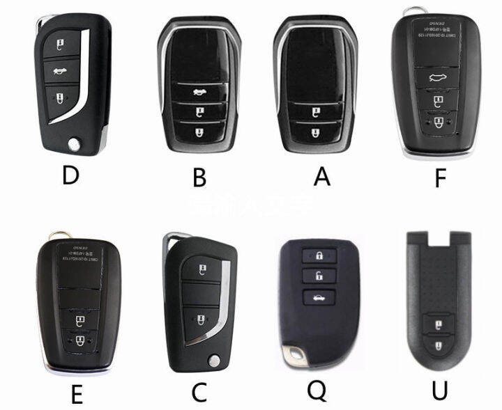 spot-สำหรับ-toyota-vios-2014-2019-3ปุ่ม-keyless-remote-car-key-leather-key-cover-case