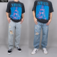 Streetxy- Hunter Jeans ยีนส์กระบอกใหญ่เข่าขาด รุ่นฮิต พร้อมส่ง