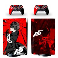 【Corner house】 Persona 5 PS5แผ่นผิวสติกเกอร์รูปลอกปกคลุมสำหรับ P Laystation 5คอนโซลแอมป์; ควบคุม PS5บลูเรย์ดิสก์ผิวสติ๊กเกอร์ไวนิล