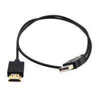 Lalove 0.5 เมตรขนาดพกพาความแม่นยำสูง USB เข้ากับสาย HDMI ชายสายชาร์จ