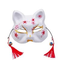 สไตล์ญี่ปุ่นสไตล์ญี่ปุ่น cherry blossom fox cat mask Guangdong PVC คุณภาพสูงฉลองวันหยุดหน้ากากคริสต์มาส carnival mask