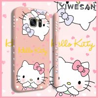 Yiเวปไซต์เคสโทรศัพท์สำหรับ Samsung Galaxy S7 Samsung S7 Edge,เคสมือถือแมว Hello Kitty เคสมือถือกันกระแทกขอบซิลิโคนนิ่มแบบดั้งเดิมเคสคลุมทั้งหมดเคสป้องกันกล้องด้านหลังเคสใส่โทรศัพท์แบบนิ่ม