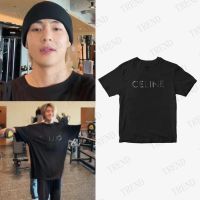 KPOP BTS V TaeHyung ผ้าฝ้ายเสื้อยืดบวกขนาดเกาหลีหลวมพอดีสำหรับผู้ชายและผู้หญิงพิมพ์แขนสั้นด้านบนฮาราจูกุฤดูร้อนคู่เสื้อส