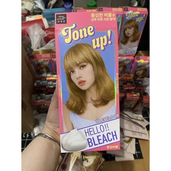 MISE EN SCENE TONE UP HELLO BLEACH HELLO BUBBLE FOAM HAIR DYE PERMANENT