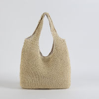 casual straw women shoulder bags wicker woven ladies handbags handmade summer beach rattan bag female messenger bag large tote