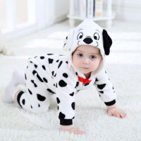 Umorden Baby Dalmatians ชุดสุนัขจุด Kigurumi การ์ตูนสัตว์เสื้อคลุมหลวมๆทารกเด็กวัยหัดเดิน J Umpsuit สักหลาดฮาโลวีนชุดแฟนซี