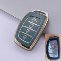 TPU รถ Key Car Flip Key Chain สำหรับ Hyundai Santa Fe Sonata Tucson Elantra Ix45 35