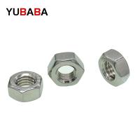 100pcs/lot Metric thread DIN934 M1.6 M2 M2.5 M3 M3.5 M4 M5 304 Stainless Steel Hex Nuts Nails  Screws Fasteners