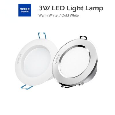 โคมไฟไฟดาวน์ไลท์ LED OPPLE 3W 120ปริญญารอบหลอดไฟ Led อบอุ่น/ไฟแอลอีดีสีขาวสบายตาสปอตไลต์ในร่มสำหรับห้องครัวห้องนอน