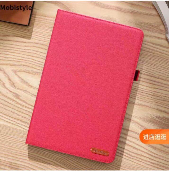 งานไหม่-เคสหนัง-ซองฝาพับ-แบบผ้า-case-samsung-galaxy-tab-a7-2020-แท็บเล็ต-หน้าจอ-10-4-นิ้ว-galaxy-tab-a7-lte-sm-t505-ตั้งได้