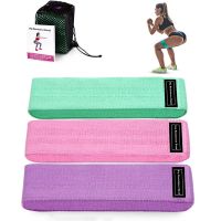 【DT】hot！ 3pcs Sport Resistance Bands Set for Pilates CrossFit Level Workout Booty and Men