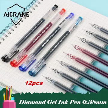  Colored Gel Ink Pens Ink with Diamond Tip 0.35mm Fine