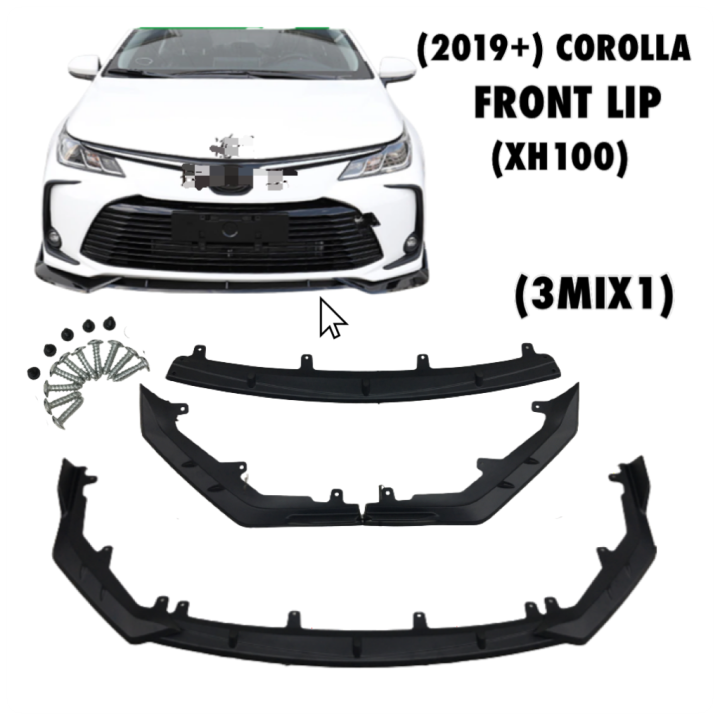 Oscpa Toyota Corolla Pcs Car Front Lip Chin Bumper Body Kits Splitter