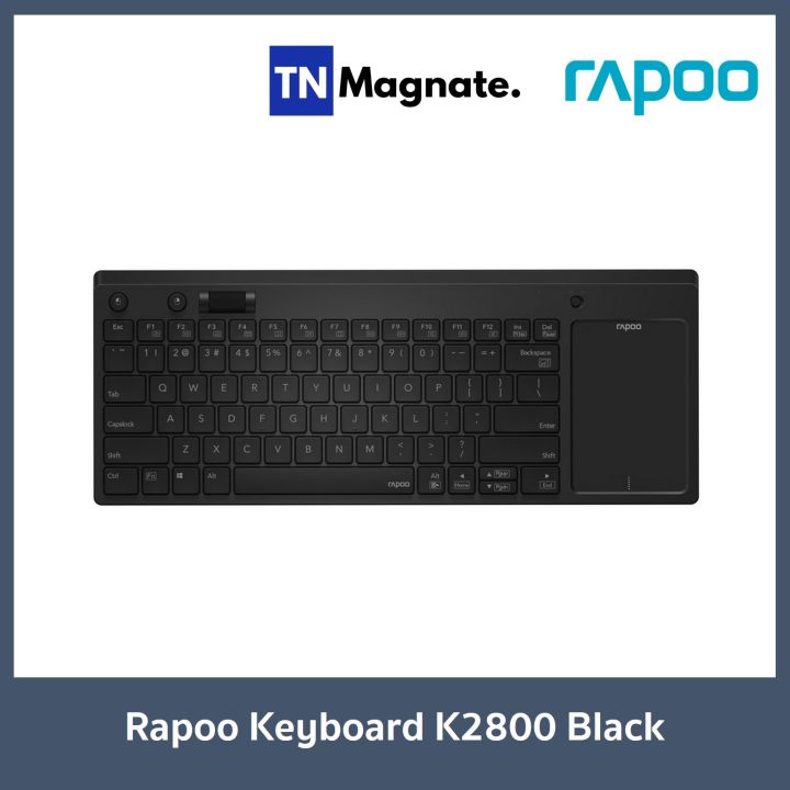 คีย์บอร์ดไร้สาย-rapoo-keyboard-wireless-touchpad-k2800-black
