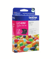 ตลับหมึกอิงค์เจ็ท สีชมพู Brother LC-40M ของแท้