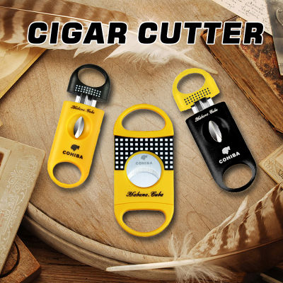 Cuban Cigare Cutter เครื่องตัด V-Sharp Cohiba Cigar1แหนบอุปกรณ์แกะสลัก Hole เปิดอุปกรณ์เสริม