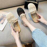 Half-pack slippers female 2022 new summer all-match external wear mesh breathable non-slip linen cotton head cool girl