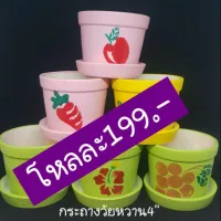 กระถางแคคตัสวัยหวาน4×3.5