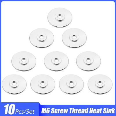 Hot Sale 10pcs Aluminum Alloy Heat Sink V5 Throat All Metal Heat Sink For Hotend M6 Screw Thread Heatsink 3D Printer Parts 22mm