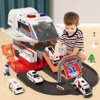 ของเล่นเคเรตาเคคาราน Kejuruteraan Bentuk Ambentuk Ambulans รางไฟจอดรถ