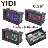 5/10pcs 0.56 LED Digital Ammeter Voltmeter Panel DC 30V 100V AC 220V 500V 600V Calibrate Reading Red Green Blue Volt Amp Meter