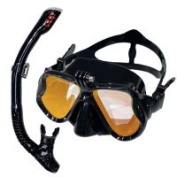 XUYUAN Diving Mask With Sports Camera Mount Electroplate Tempered Glass Silicone Mask Is Safe And Comfortable