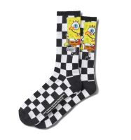 [ของแท้ ส่งฟรี จากไทย] VANS X SPONGEBOB CREW (9.5-13, 1P) - (SPONGEBOB) CHECKERBOARD