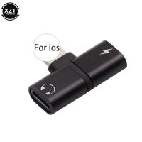 2 in 1 Phone Splitter Headphone Splitter Adapter Converter for iPhone Dual Hole Adapter Audio Charging Adapter USB Hubs