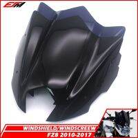 ✁♣☒เหมาะสำหรับยามาฮ่า FZ กระจกบังลมรถจักรยานยนต์,หน้าจอสปอร์ต FZ8 8 Fz8 2010-2017สีดำกระจกบังลมชุดอลูมิเนียมหักเหลม