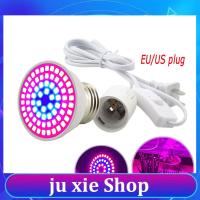 JuXie store 72 LED Grow Light Bulbs Plant Growing lights Lamp for Plants with E27 EU US UK Power Cable Set for Hydroponics Flower Vegetable