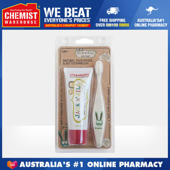 Jack n Jill Toothpaste Strawberry Supports Teeth Health [Chemist