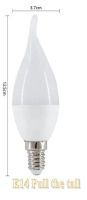 10X Led Candle Bulb E14 E27 7W 9W 220V Save Energy spotlight Warm/cool white chandlier crystal Lamp Ampoule Bombillas Home light