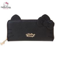 Hello Women PU Leather Long Wallet Korean Zipper Multi-functional Purse