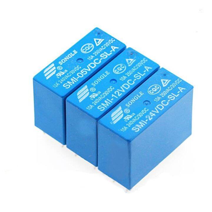 worth-buy-5ชิ้น-smih-12vdc-sl-a-smih-05vdc-sl-a-6pin-16a-05v-24v-250v