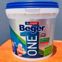 (promotion++) Beger ONE สีเบเยอร์ วัน สีผสมรองพื้น สำหรับทาภายใน ขนาด 1 แกลลอน ***ของใหม่ไม่ค้างสต็อก ระวังของเลียนแบบ*** สุดคุ้มม อุปกรณ์ ทาสี บ้าน แปรง ทาสี ลายไม้ อุปกรณ์ ทาสี ห้อง เครื่องมือ ทาสี