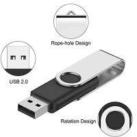 Black 64G Rotating USB Flash Drive High Speed Hot Selling Portable Computer 2.0 Memory Stick