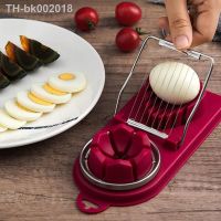 ✶ 1pc 2 In 1 Egg Slicer Multipurpose Egg Slicer For Hard Boiled Eggs Sturdy ABS Body With Stainless Steel Wires Egg Cutter