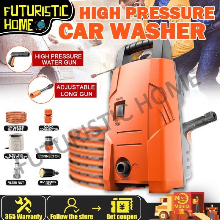 hvz1DfuC 220V Portable Pressure Washer Car Wash Spray Machine Pressure