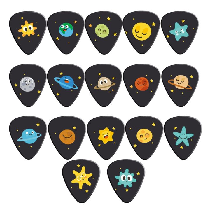 cw-soach-10pcs-lot-0-71mm-thickness-cartoon-vastness-of-the-universe-star-guitar-picks-strap-parts-acc