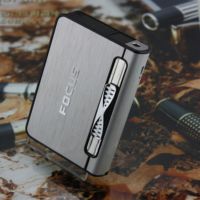 [COD] cigarette box with gas lighter and automatic ejection 10 sticks wholesale YH-002