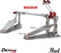 กระเดื่องคู่ Pearl Demon XR Direct-drive Double Bass Drum Pedal P-3502D