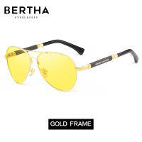 BERTHA Polarized Sunglasses For Driving Night Vision Anti-reflect Anti Car Headlight Driving Glasses Glare Block Glasses SP9812