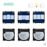 【YD】 BSEED The Base Of Wall 1/2/3Gang Function Part AC110 240V Switches Glass Panel