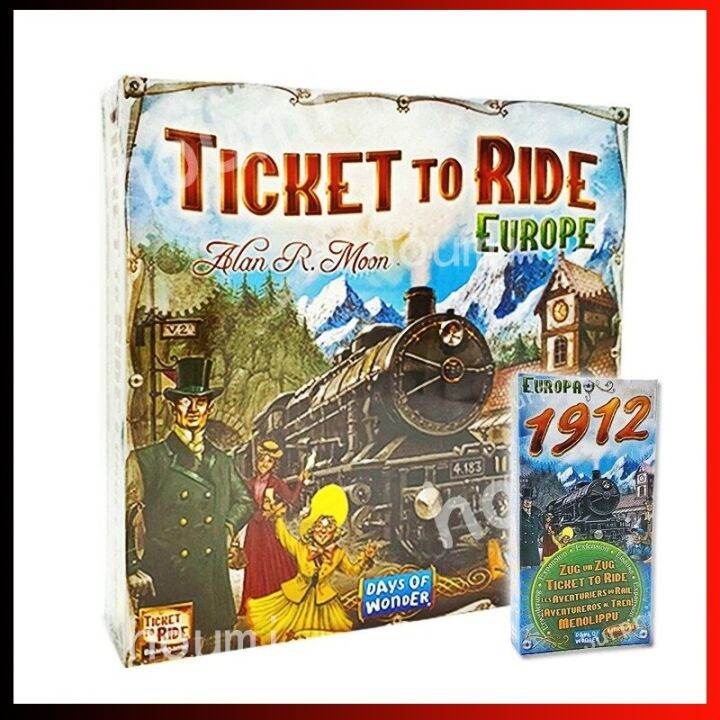 【Ready Stock】English Version Board Game Ticket to Ride：Europe Expansion