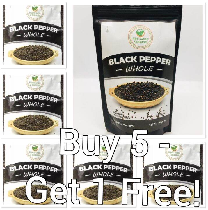 Black Pepper Whole 100g Buy 5 Get 1 Free Lazada Ph 9105