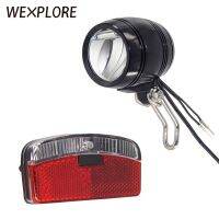 ✒ WEXPLORE Bike Front and Rear Light Set Input AC 6V for Bicycle Dynamo Frame LED Headlight and Taillight Dynamo Bike Accessories