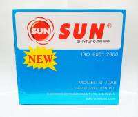 ลูกลอย ไฟฟ้า SUN รุ่น ST-70 AB กล่องด้านนอกและวงจรด้านในหุ้มด้วยพลาสติกอย่างดี [รับกระแสไฟฟ้าได้ 7.5A.,มี NO-NC,สีฟ้า][ร้าน ควนลังการช่าง]