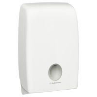 กล่องใส่กระดาษเช็ดมือแบบแผ่นตัวใหญ่  AQUARIRS M-Fold Double Clip Folded Hand Towel Dispenser By Kimberly-Clark  Professional มีพร้อมส่ง