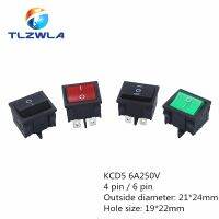 1pcs KCD5 21x24mm 21*24mm Rocker Switches Kit 4 Pin 6Pin 2 Position 3 Position 6A/12A 250VAC ON-OFF ON-OFF-ON